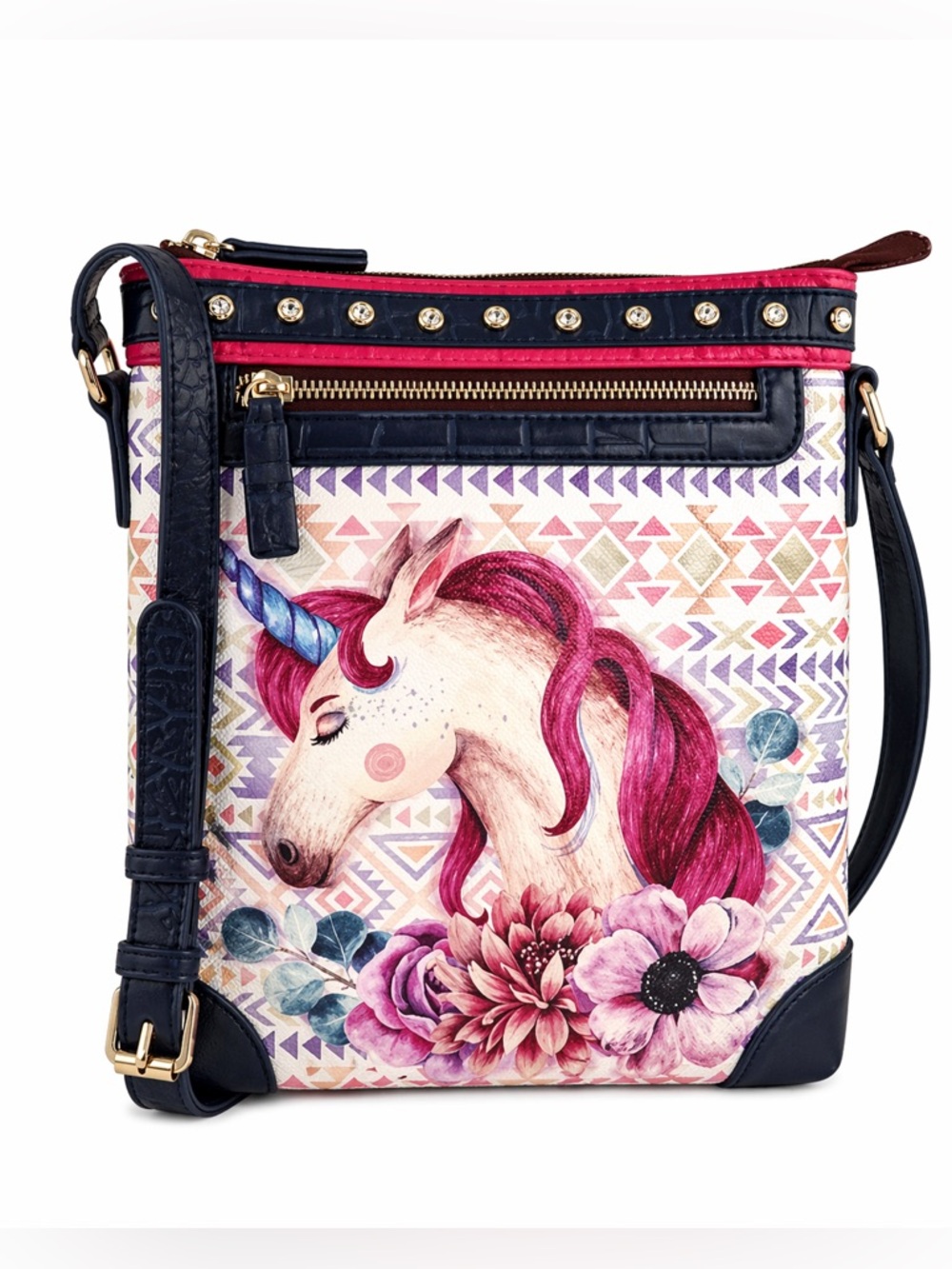 Brentano Unicorn Boho Multicolor
Crossbody Bag Detachable Strap NWT women’s bag